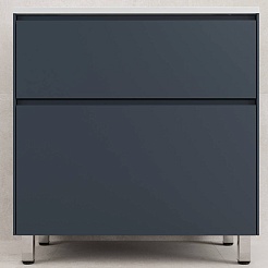 Style Line Тумба с раковиной Лима 80 Plus эмаль графит матовая – фотография-1